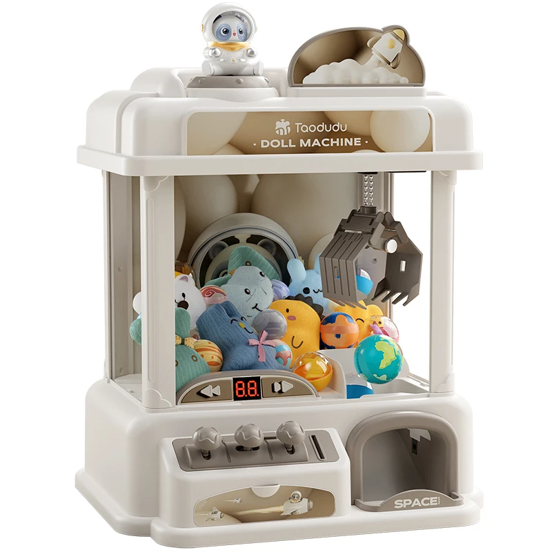Toy Claw Machine for Kids with Plush Prizes Coin Operated Arcade Game