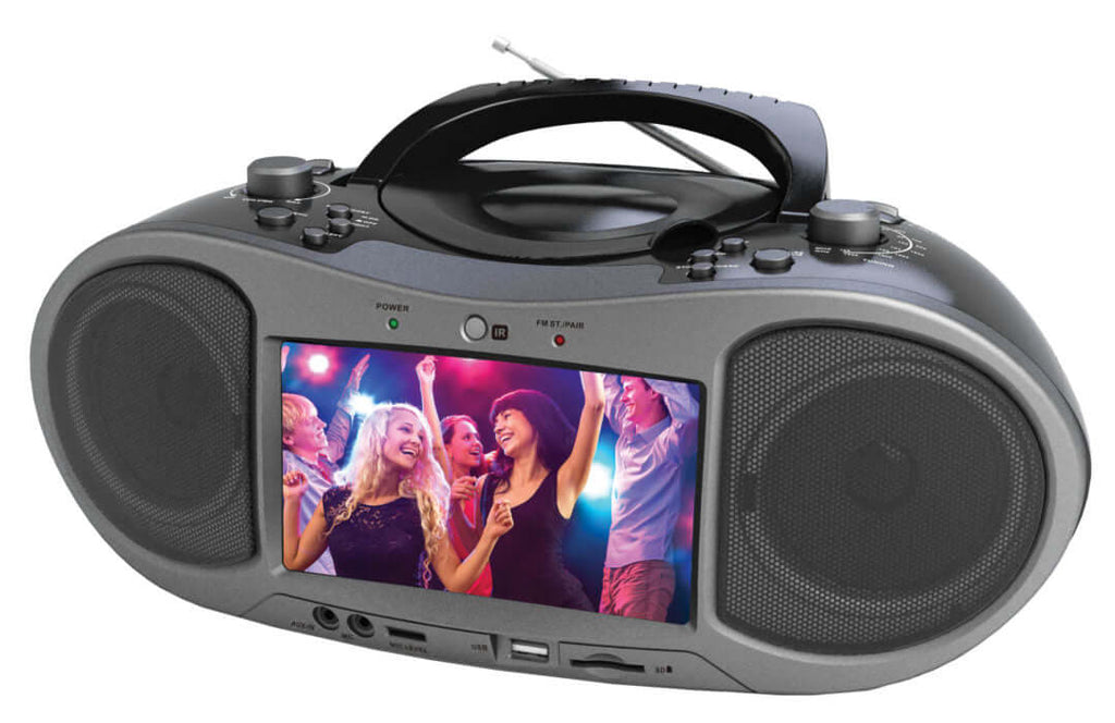 Naxa 7" Bluetooth DVD Boombox-0