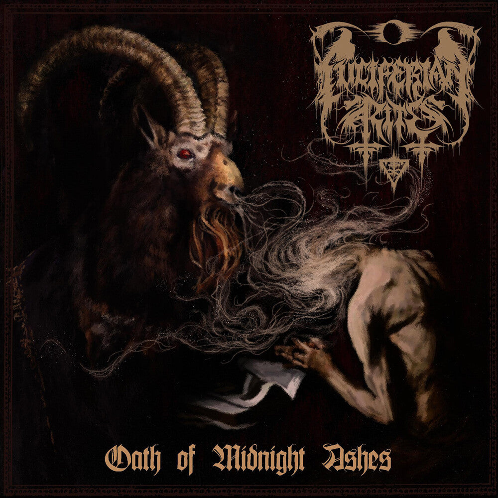 Luciferian Rites - Oath Of Midnight Ashes [Colored Vinyl] [Clear Vinyl] [Limited Edition] (Red) Vinyl Record