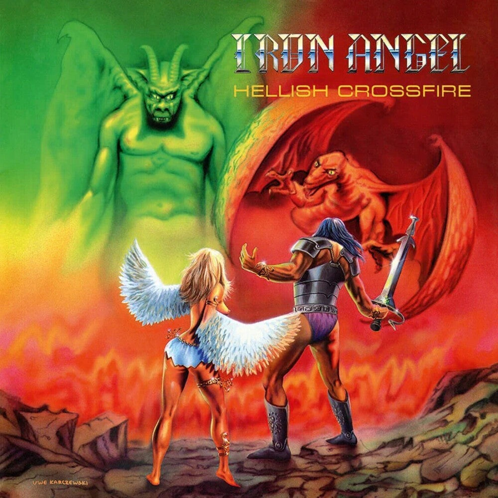 Iron Angel - Hellish Crossfire (Blk) [Colored Vinyl] (Org) (Spla) Vinyl Record