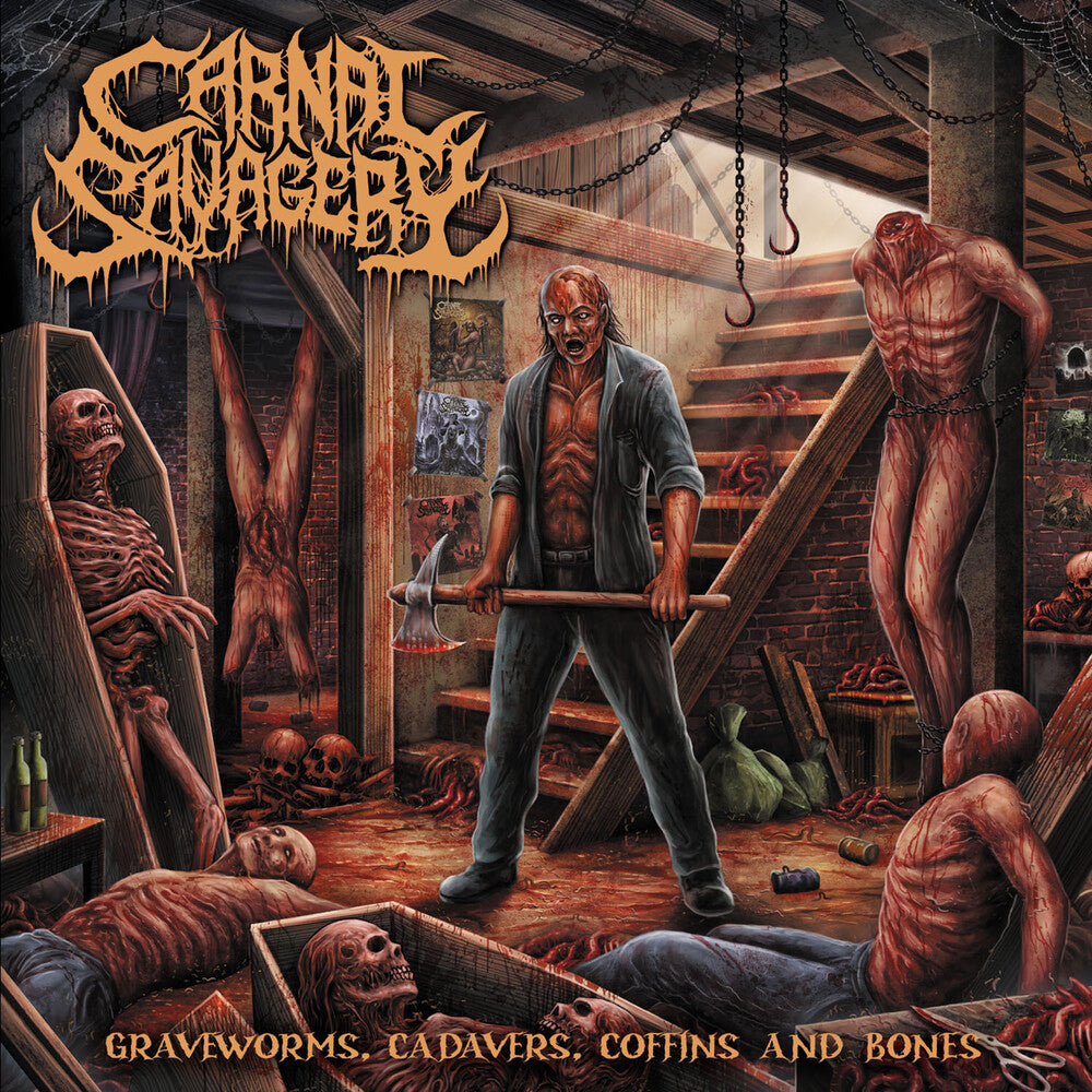 Carnal Savagery - Graveworms Cadavers Coffins & Bones [CD]