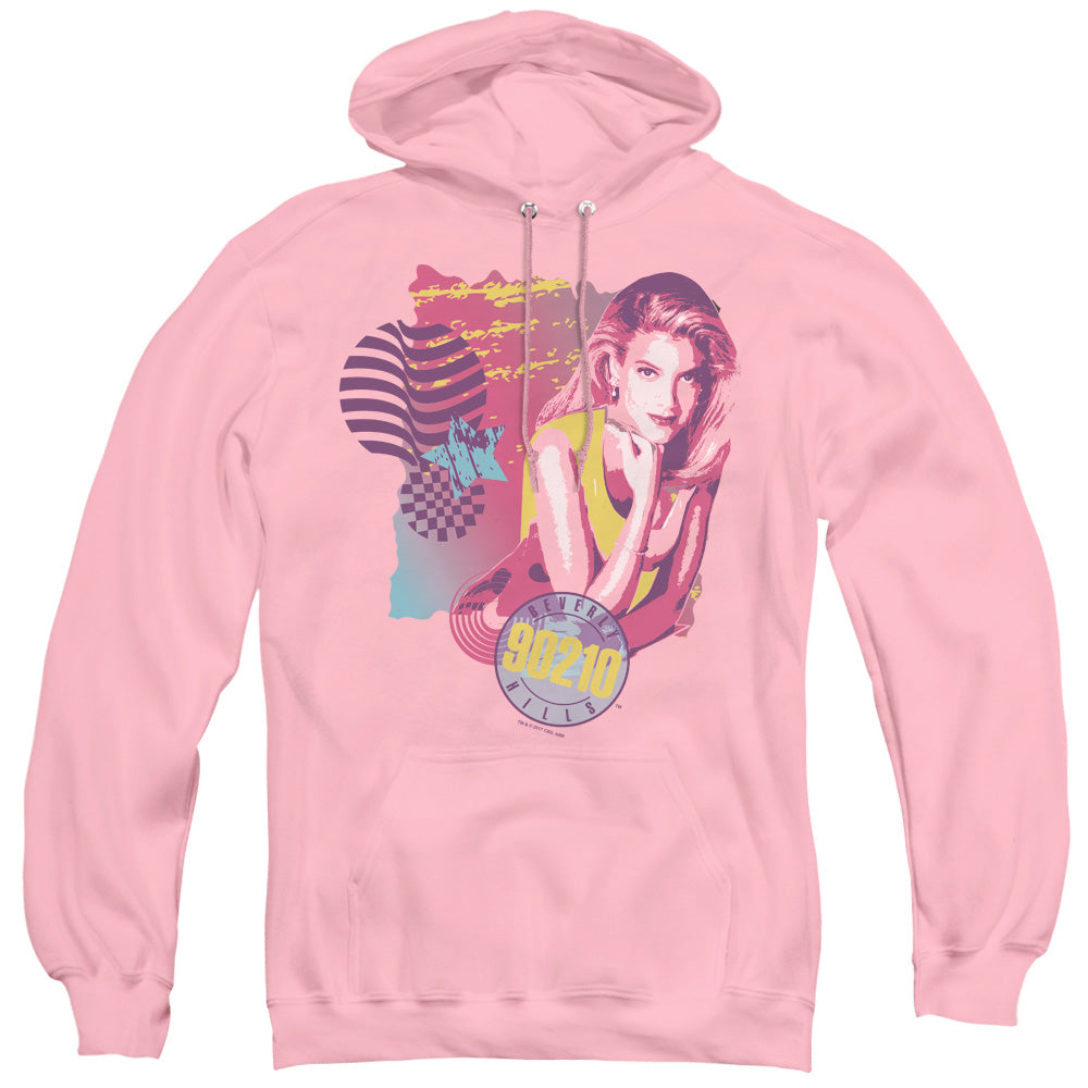 90210 Donna Mens Hoodie Pink Officially Licensed