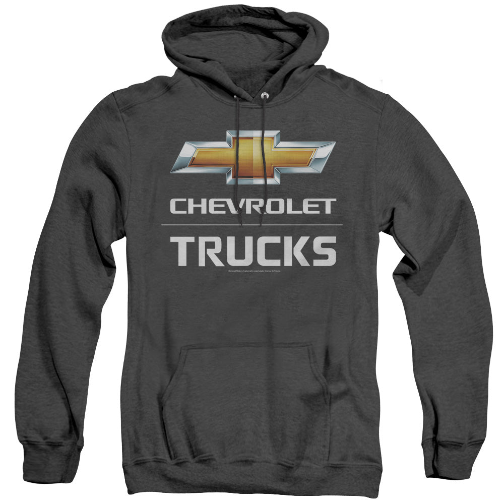 Chevrolet Trucks Heather Mens Hoodie Black Officially Licensed
