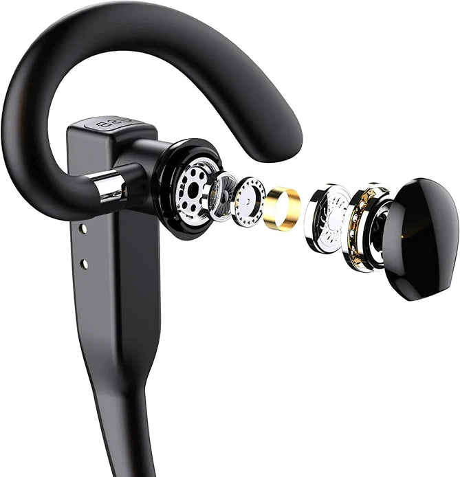 Bluetooth 5.1 Wireless Headset Noise Cancelling Hands Free Earphone