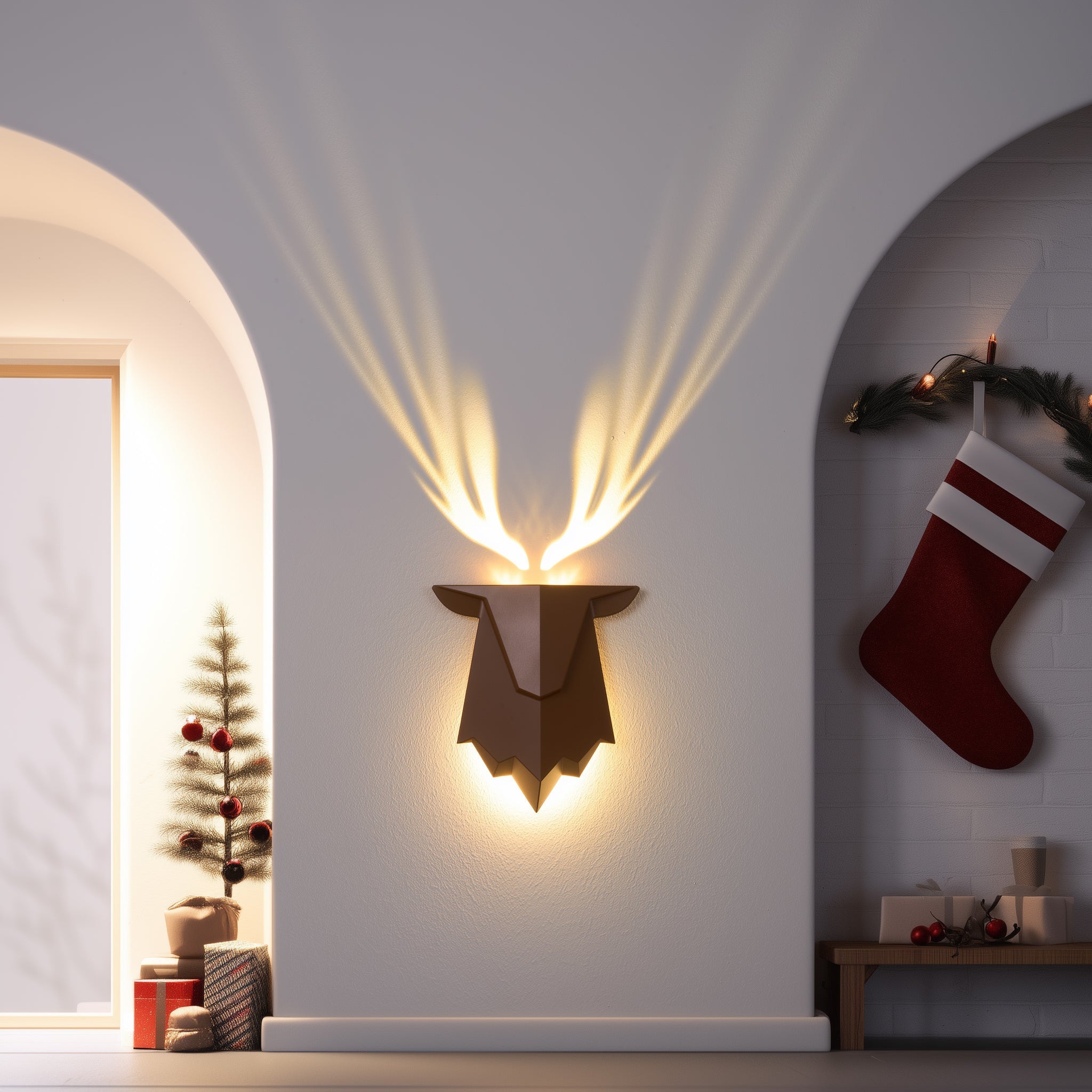 Elk Wall Lamp, Creative Projection Lamp-1