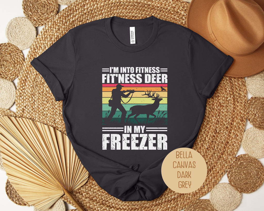 I'm Into Fitness Fit'ness Deer in My Freezer Funny Hunting Shirt-6