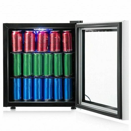 60 Can Beverage Mini  Refrigerator with Glass Door-5