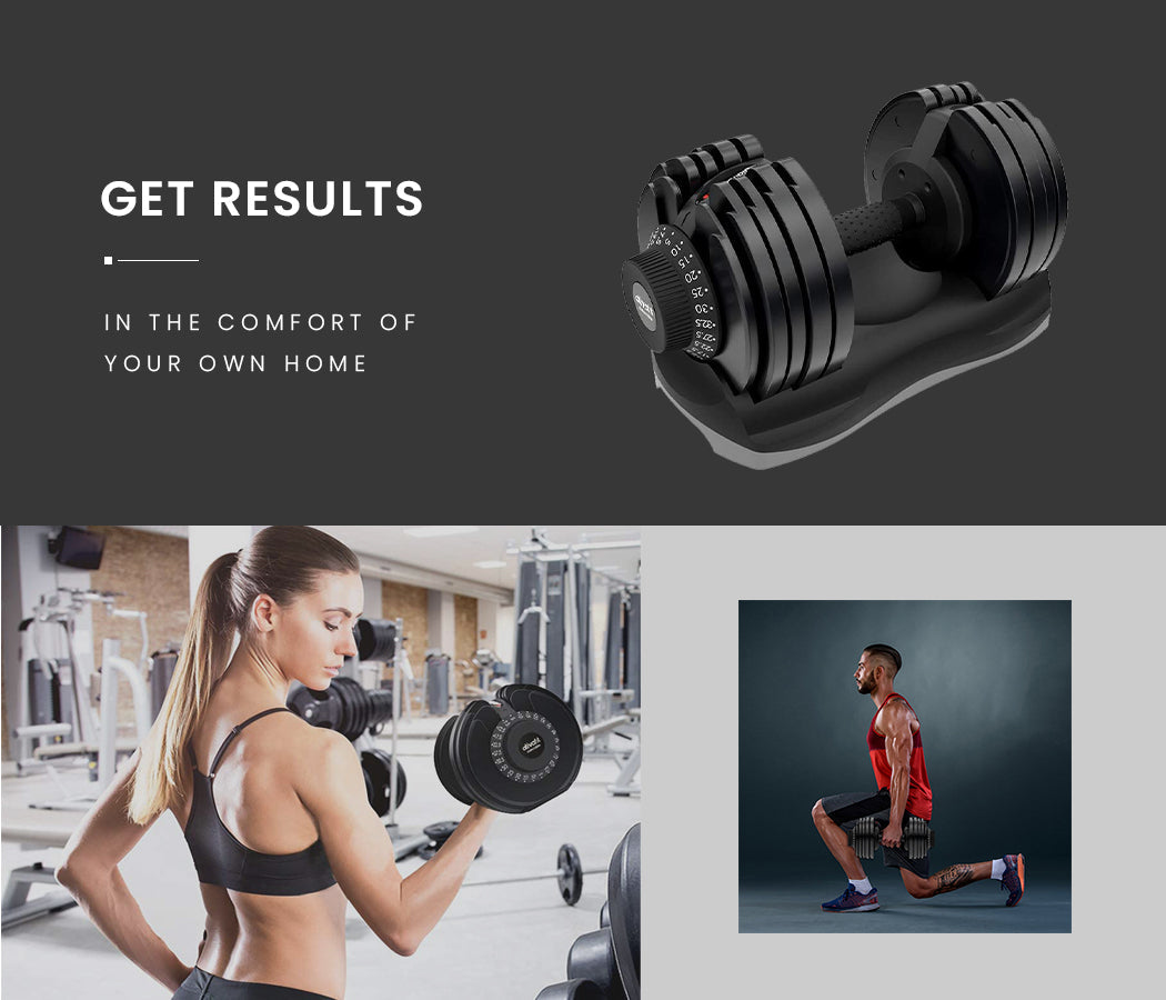 NNEMB 32.5kg Single Adjustable Weight Dumbbell-for Home Gym Fitness Training-3