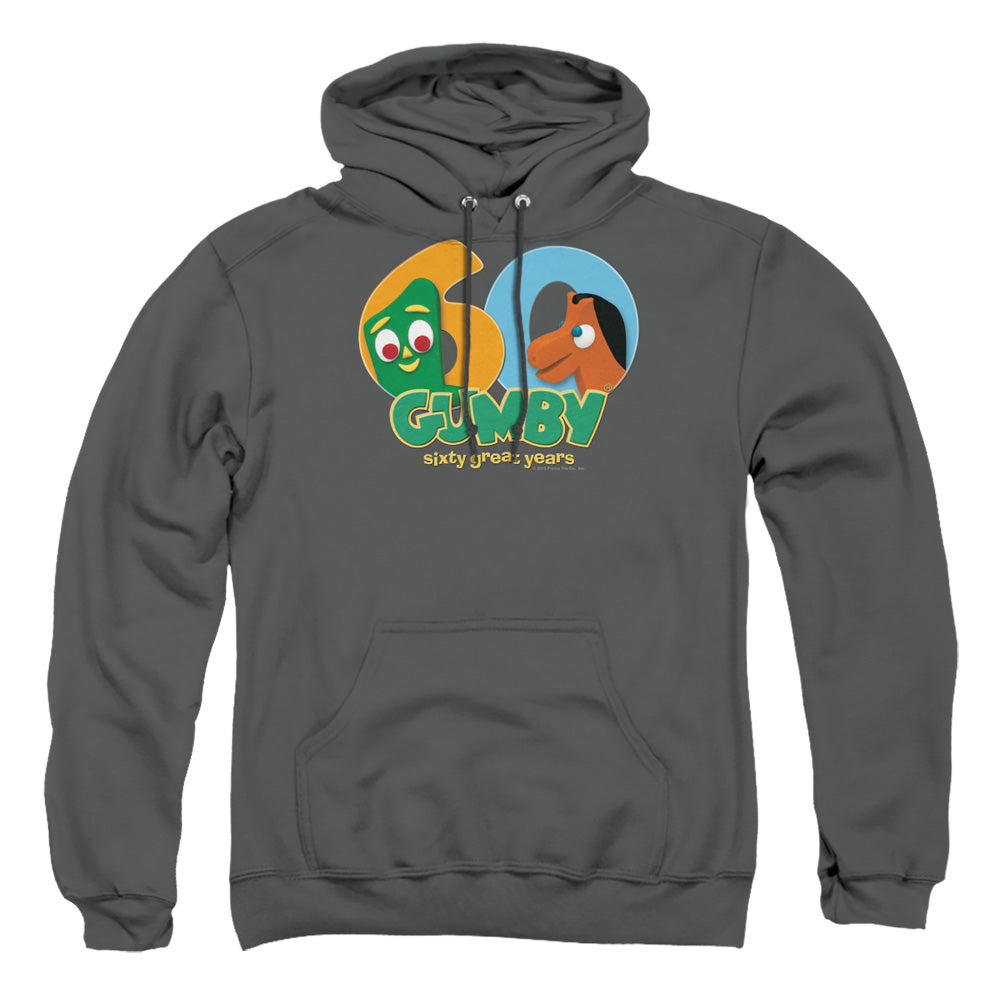 Gumby 60Th Mens Hoodie Charcoal