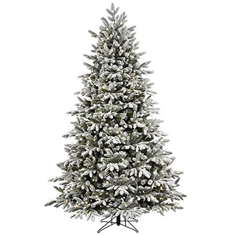 Snow Christmas Tree With Led Lights For Holiday Decor-0