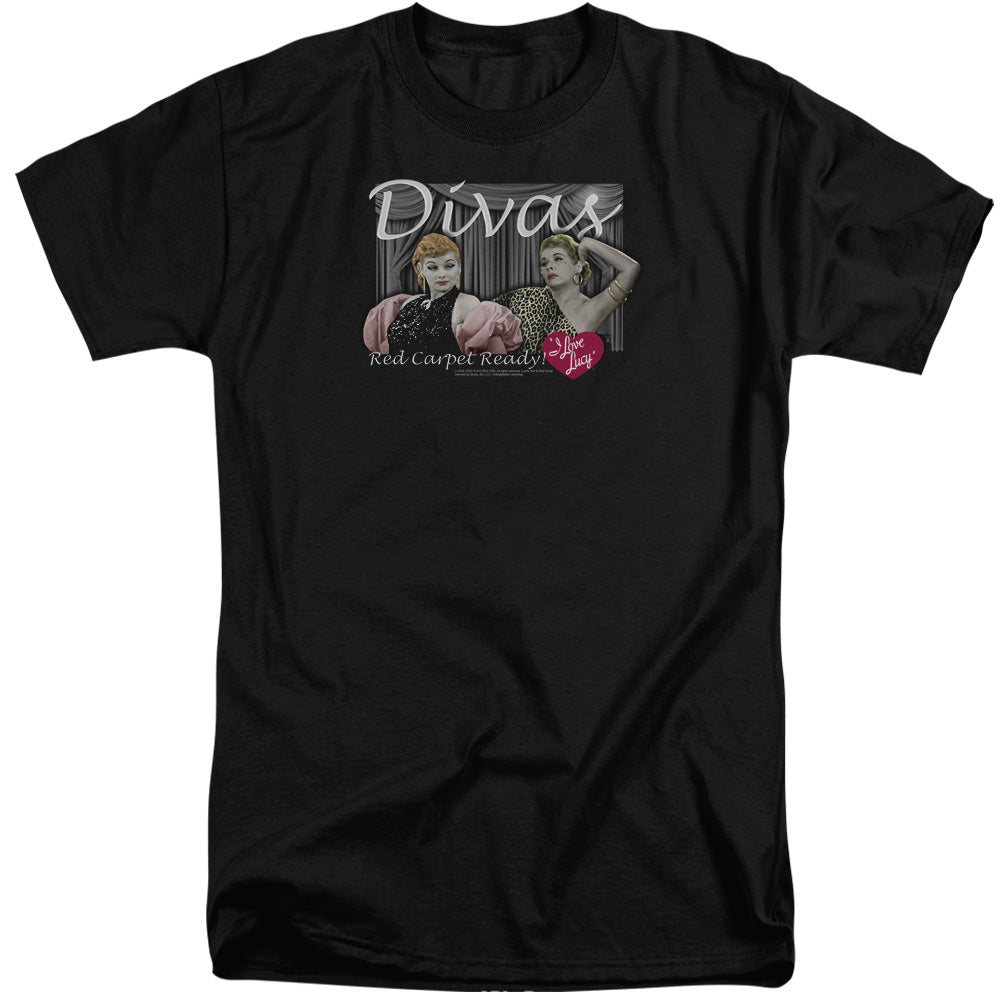 I Love Lucy Divas Mens Tall T Shirt Black Officially Licensed