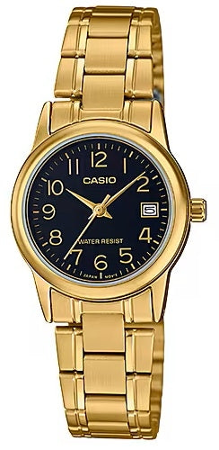 CASIO COLLECTION Mod. LADY DATE, GOLD - BLACK-0