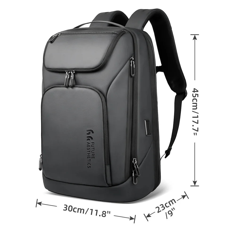NNEOBA 17.3-Inch Business Laptop Backpack Grey-1