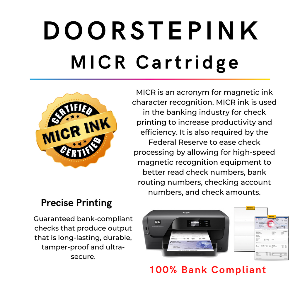 DoorStepInk Brand for HP 21 C9351AN Black MICR Remanufactured in the USA Ink Cartridges, C9351AN-1