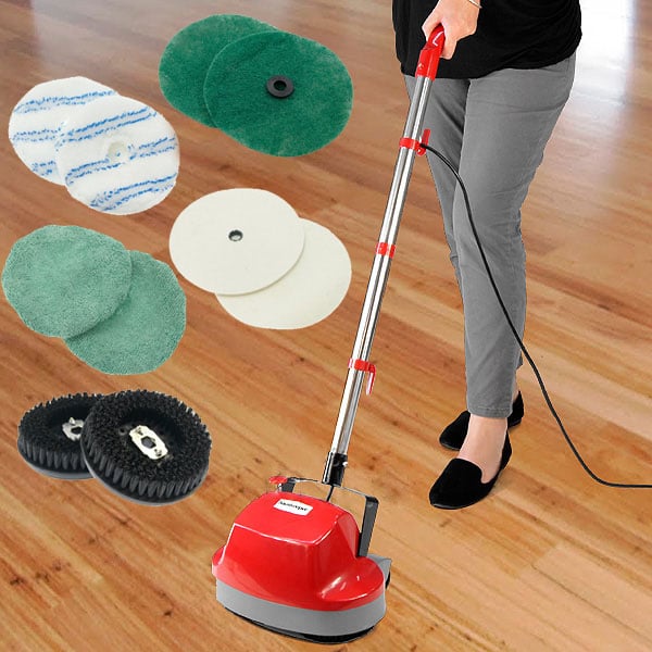 NNEDSZ Klika Electric Floor Polisher Timber Hard Tile Waxer Cleaning Buffer Cleaner-1