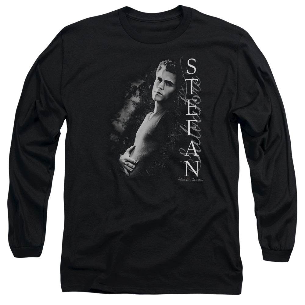 Vampire Diaries Next To Me Mens Long Sleeve Shirt Black Officially Licensed