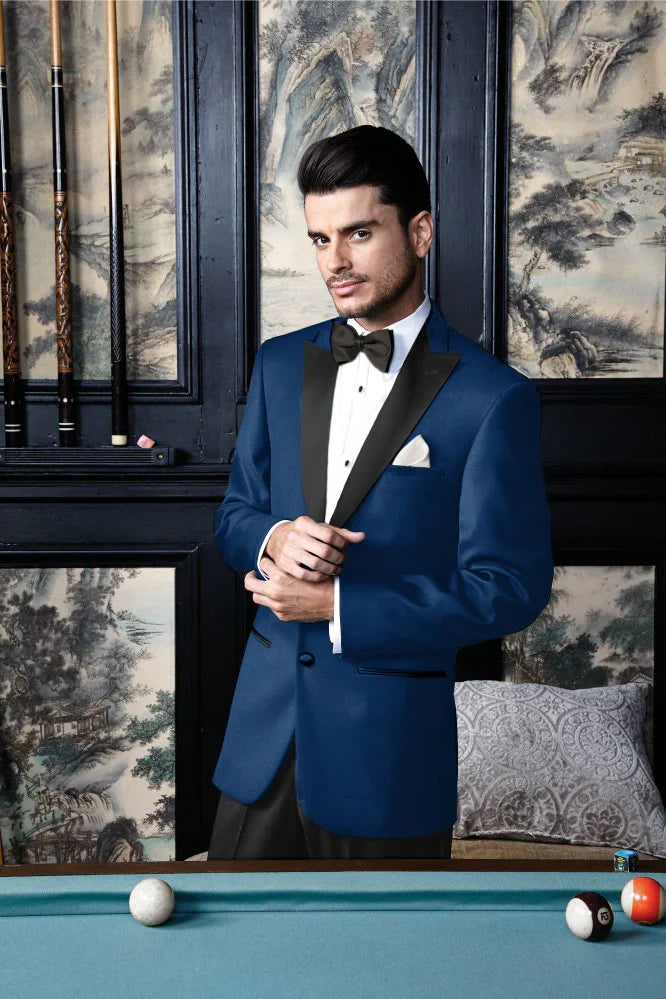 "Vermont" Indigo Blue Tuxedo Jacket-5