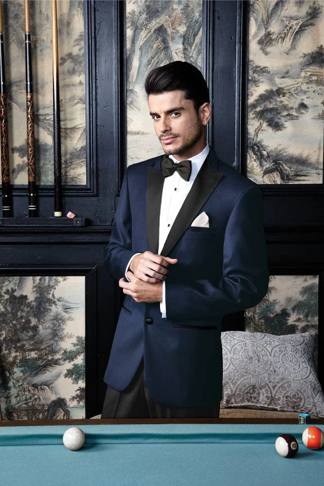 "Vermont" Midnight Blue Tuxedo Jacket-0