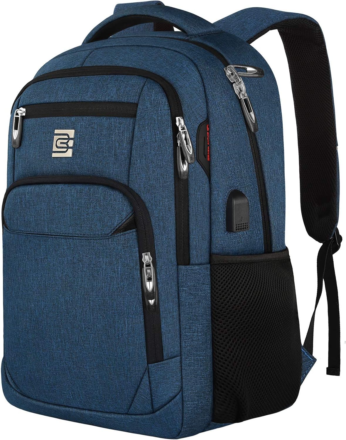 Slim Anti Theft Laptop Backpack 15.6 Inch USB Charging Travel Bag