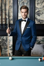 "Vermont" Indigo Blue Tuxedo Jacket-1