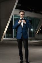 "Vermont" Indigo Blue Tuxedo Jacket-3